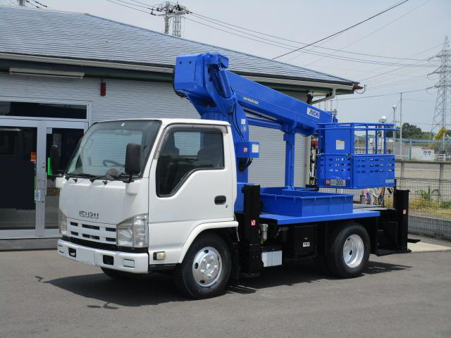 いすゞ エルフ 小型 高所・建柱車 高所作業車