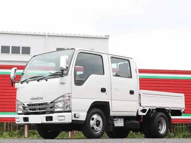 いすゞ エルフ 小型 平ボディ Wキャブ TPG-NJR85Aの中古トラック画像1