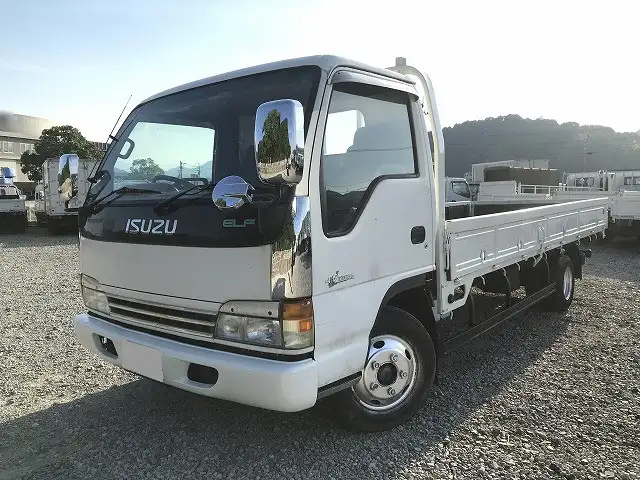 いすゞ エルフ 小型 平ボディ 床鉄板 KK-NPR71PRの中古トラック画像1