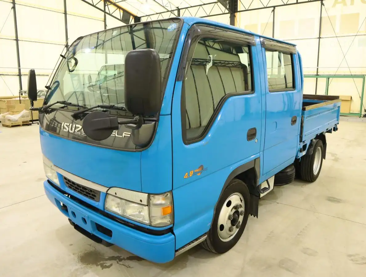 いすゞ エルフ 小型 平ボディ Wキャブ 床鉄板 の中古トラック【車両No.169595】