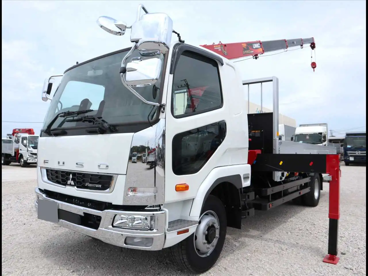 三菱 ファイター 中型/増トン クレーン付 アルミブロック 4段の中古トラック画像1