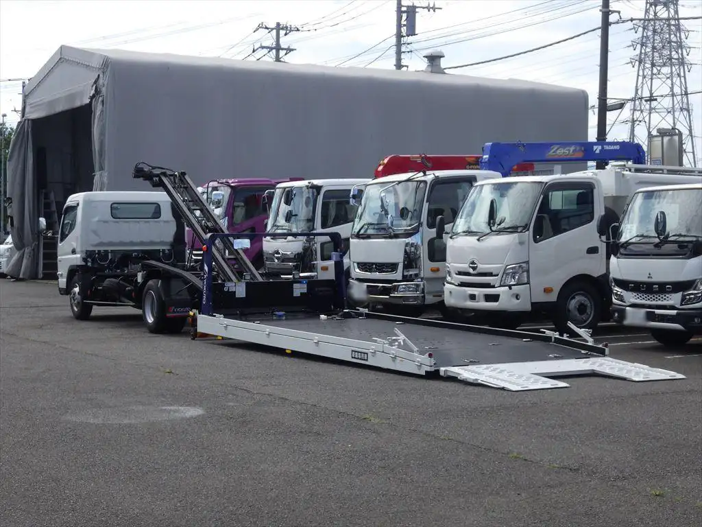 三菱 キャンター 小型 車両重機運搬 ラジコン ウインチの中古トラック画像13