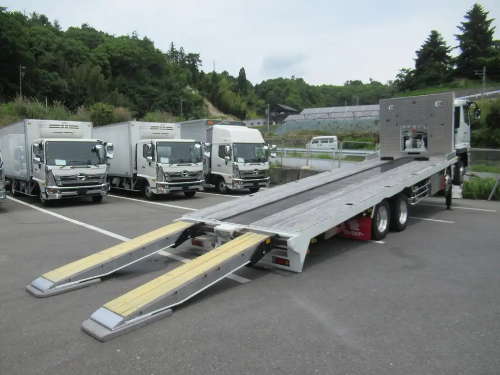 三菱 スーパーグレート 大型 車両重機運搬 ウインチ ベッドの中古トラック画像4