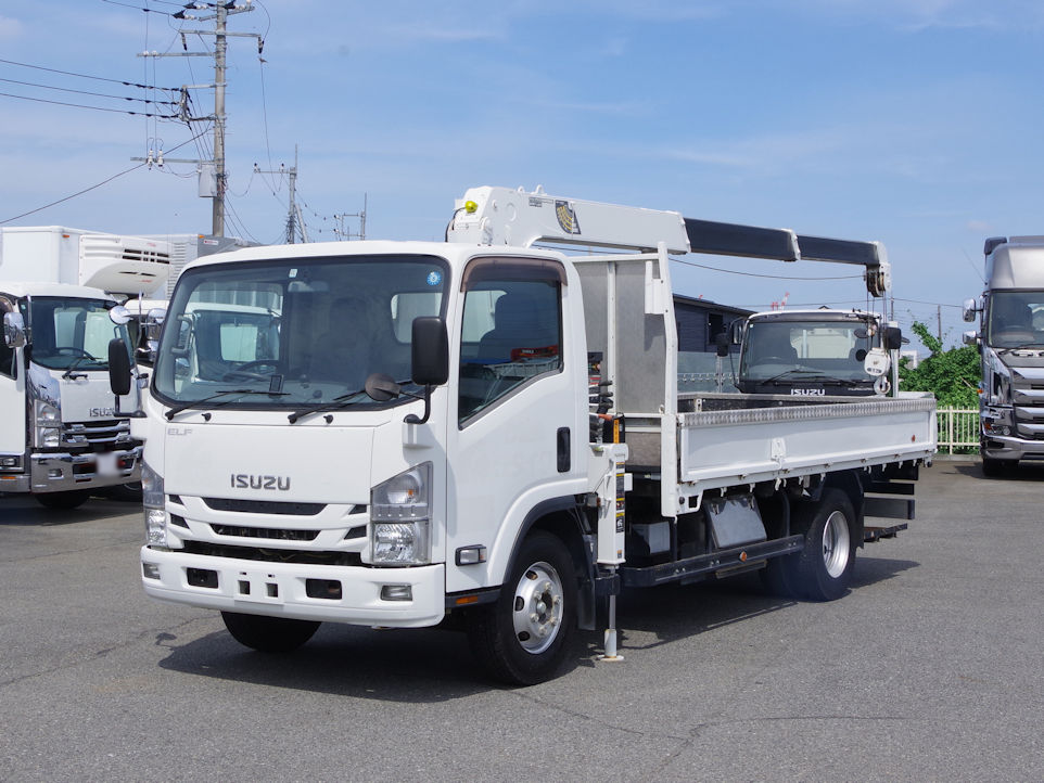 いすゞ エルフ 小型 クレーン付 超ロング 2RG-NPR88YN