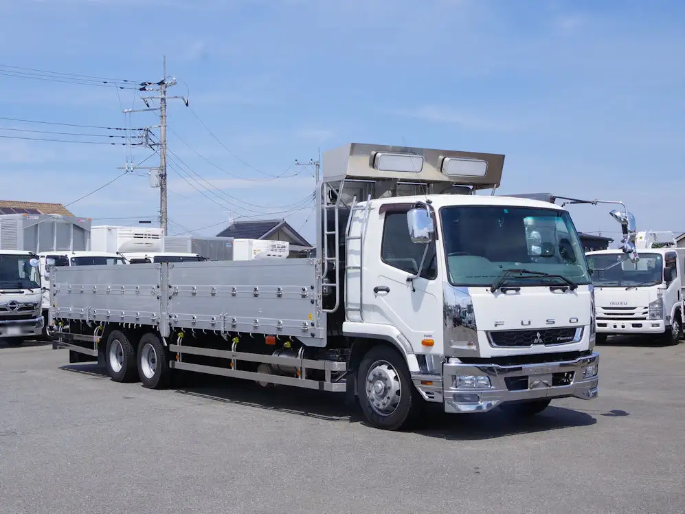 三菱 ファイター 中型/増トン 平ボディ アルミブロック QDG-FQ62Fの中古トラック画像2