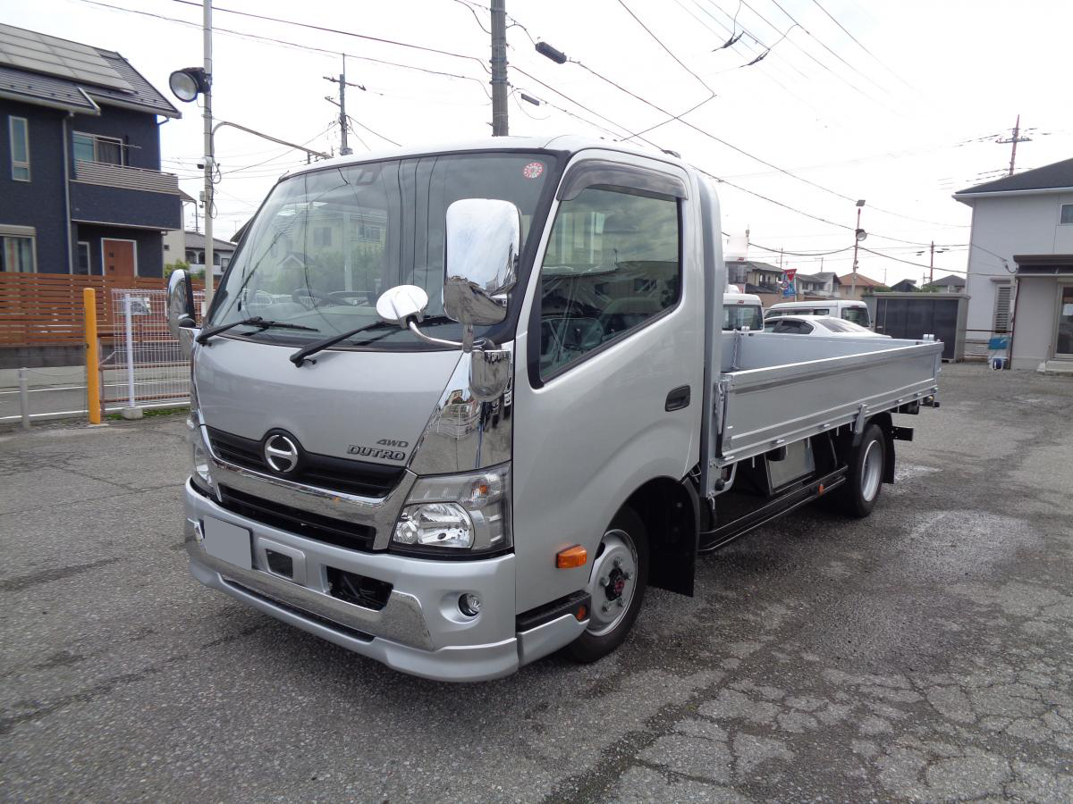 日野 デュトロ 小型 平ボディ ワイドロング TKG-XZU775M
