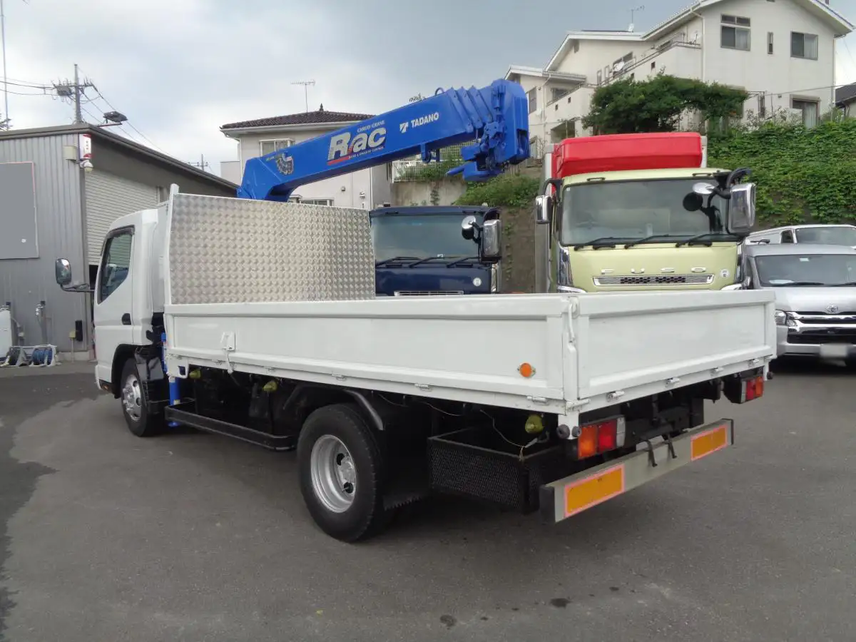 三菱 キャンター 小型 クレーン付 床鉄板 4段の中古トラック画像4