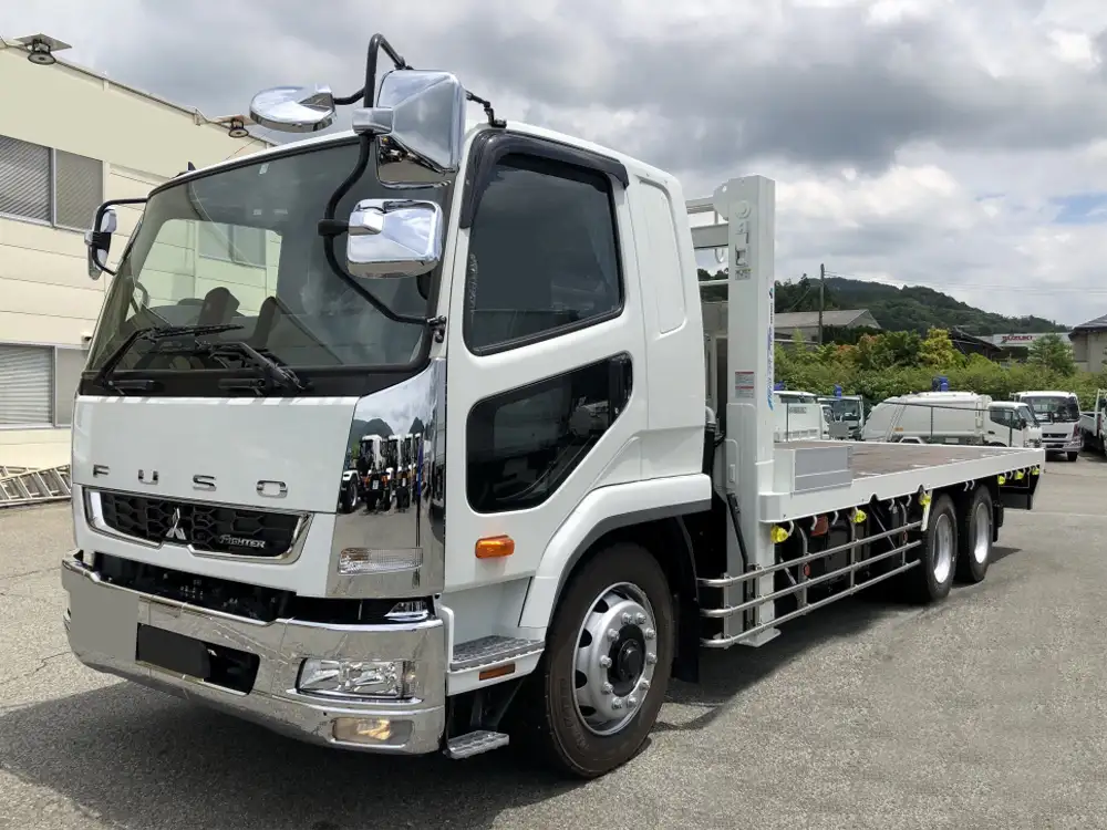 三菱 ファイター 中型/増トン 車両重機運搬 ウインチ ベッドの中古トラック画像1