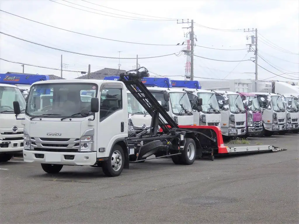 いすゞ エルフ 小型 車両重機運搬 ラジコン ウインチ の中古トラック【車両No.170225】