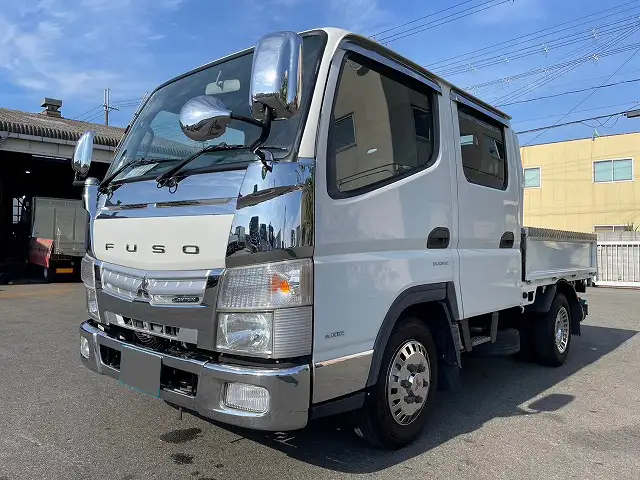 三菱 キャンター 小型 平ボディ Wキャブ TPG-FBA00の中古トラック画像1