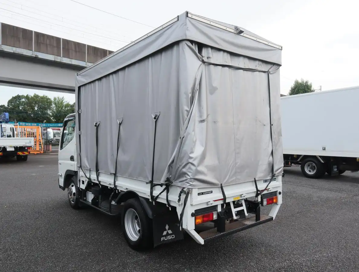 三菱 キャンター 小型 平ボディ 幌 床鉄板の中古トラック画像5