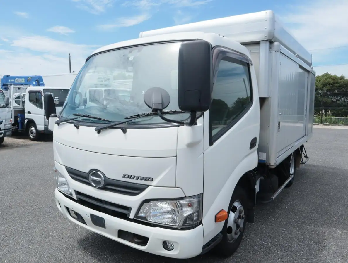 日野 デュトロ 小型 アルミバン ボトルカー サイドドアの中古トラック画像1
