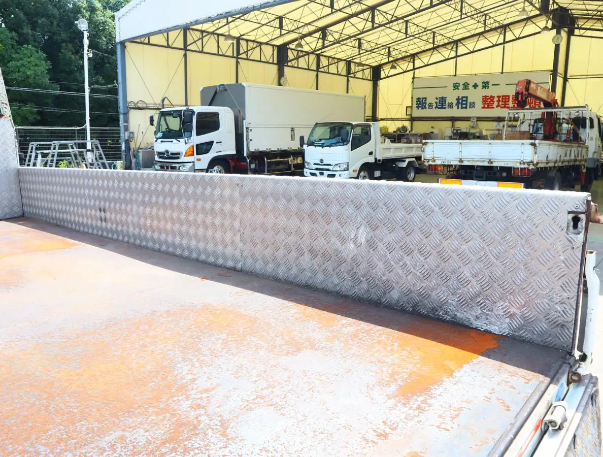 三菱 キャンター 小型 クレーン付 床鉄板 4段の中古トラック画像5