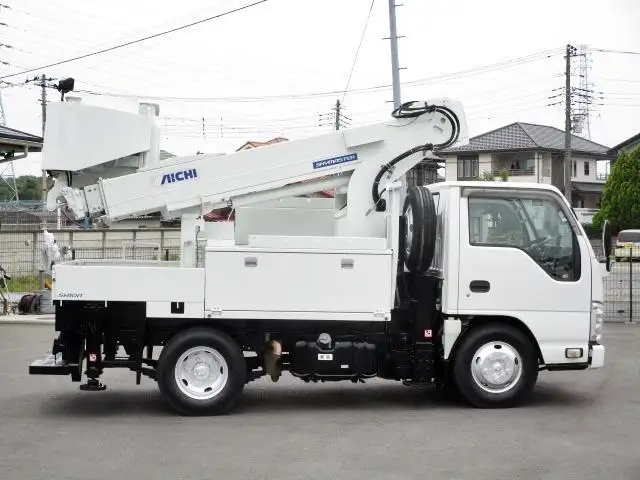 いすゞ エルフ 小型 高所・建柱車 高所作業車 電工仕様の中古トラック画像2