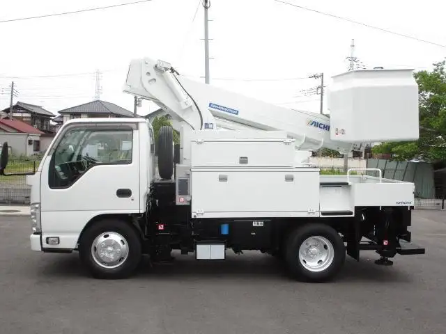いすゞ エルフ 小型 高所・建柱車 高所作業車 電工仕様の中古トラック画像5