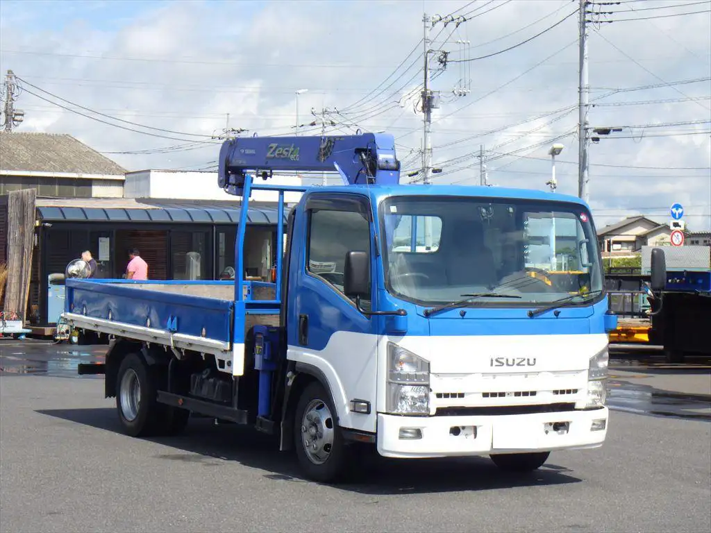 いすゞ エルフ 小型 クレーン付 3段 ラジコンの中古トラック画像2