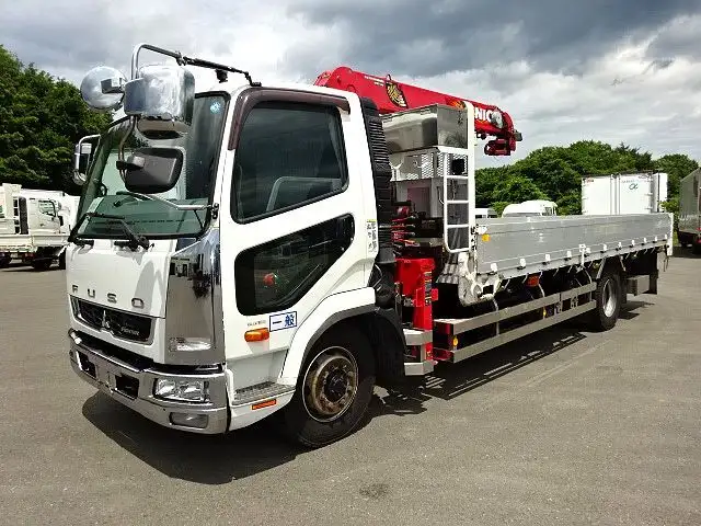 三菱 ファイター 中型/増トン クレーン付 アルミブロック 4段の中古トラック画像1