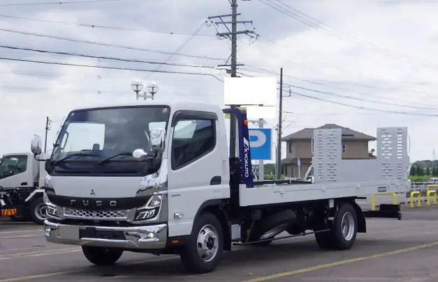 三菱 キャンター 小型 車両重機運搬 ラジコン ウインチの中古トラック画像1