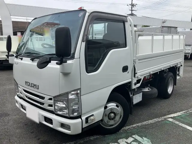 いすゞ エルフ 小型 平ボディ パワーゲート 床鉄板 の中古トラック【車両No.170723】