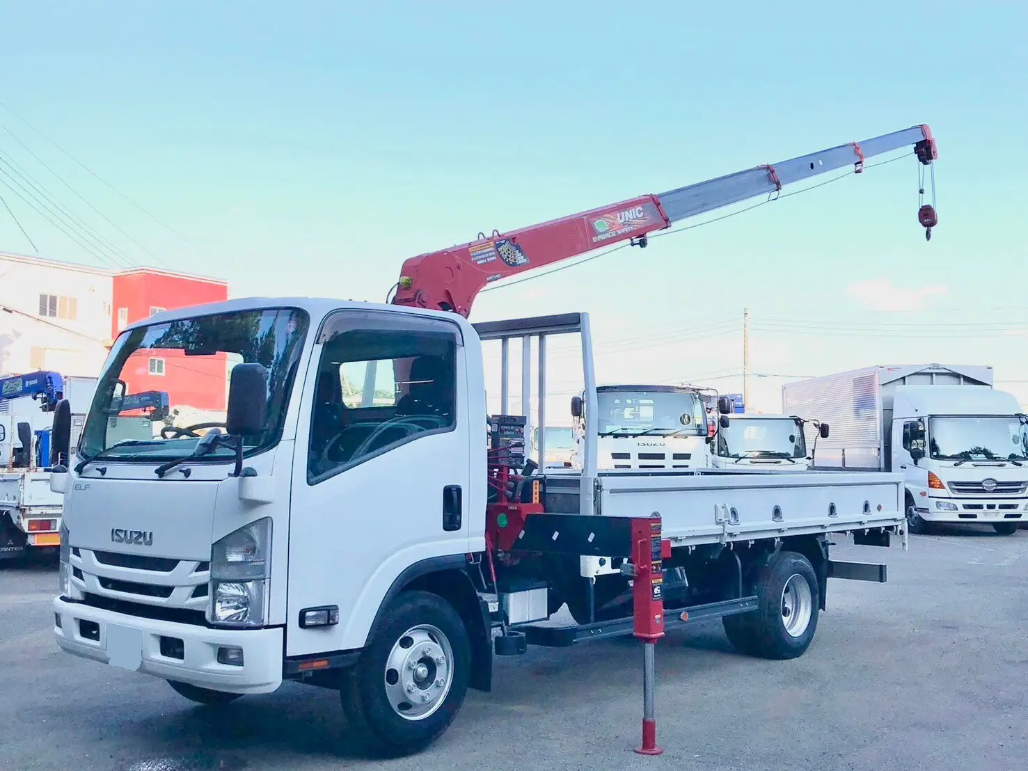 いすゞ エルフ 小型 クレーン付 超ロング TPG-NPR85N