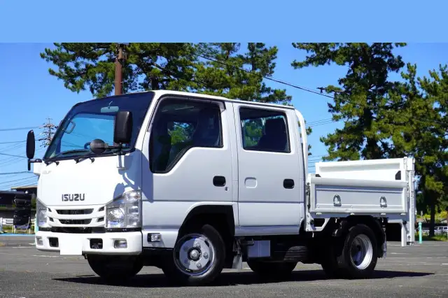 いすゞ エルフ 小型 平ボディ Wキャブ パワーゲート の中古トラック【車両No.170857】