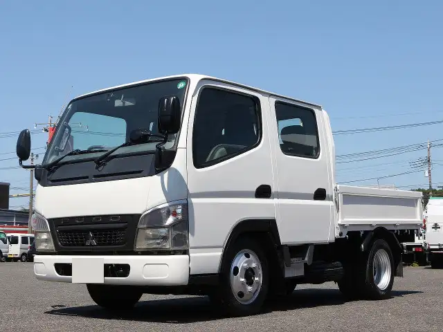 三菱 キャンター 小型 平ボディ Wキャブ PDG-FE70Dの中古トラック画像1