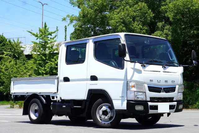 三菱 キャンター 小型 平ボディ Wキャブ 床鉄板の中古トラック画像2