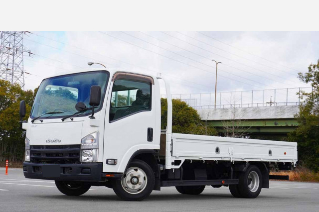 いすゞ エルフ 小型 平ボディ ワイドロング TKG-NNR85AR
