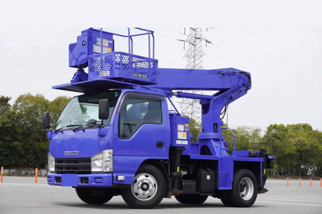 いすゞ エルフ 小型 高所・建柱車 高所作業車 TKG-NKR85AN