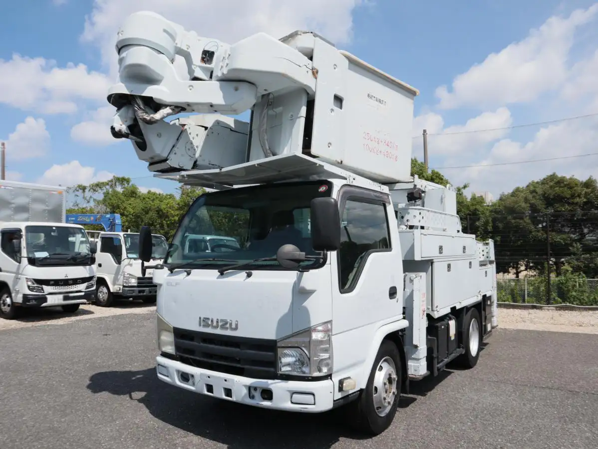 いすゞ エルフ 小型 高所・建柱車 高所作業車 電工仕様 の中古トラック【車両No.170503】