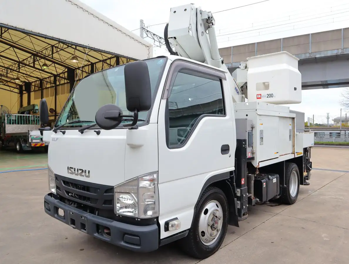 いすゞ エルフ 小型 高所・建柱車 高所作業車 TPG-NKS85AN｜画像1
