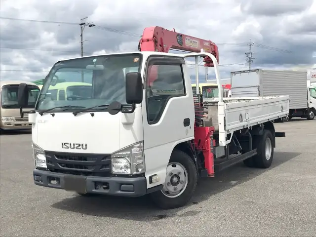 いすゞ エルフ 小型 クレーン付 4段 ラジコンの中古トラック画像1