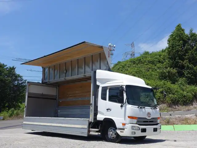 日産UD コンドル 中型/増トン ウイング パワーゲート ベッドの中古トラック画像1