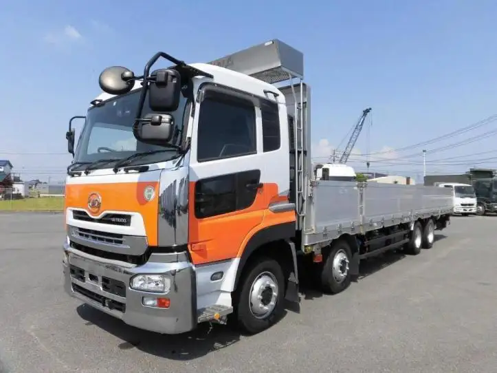 日産UD クオン 大型 平ボディ アルミブロック エアサスの中古トラック画像1