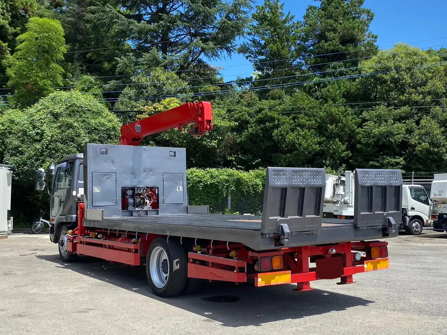 日産UD コンドル 中型/増トン 車両重機運搬 4段クレーン ラジコンの中古トラック画像4