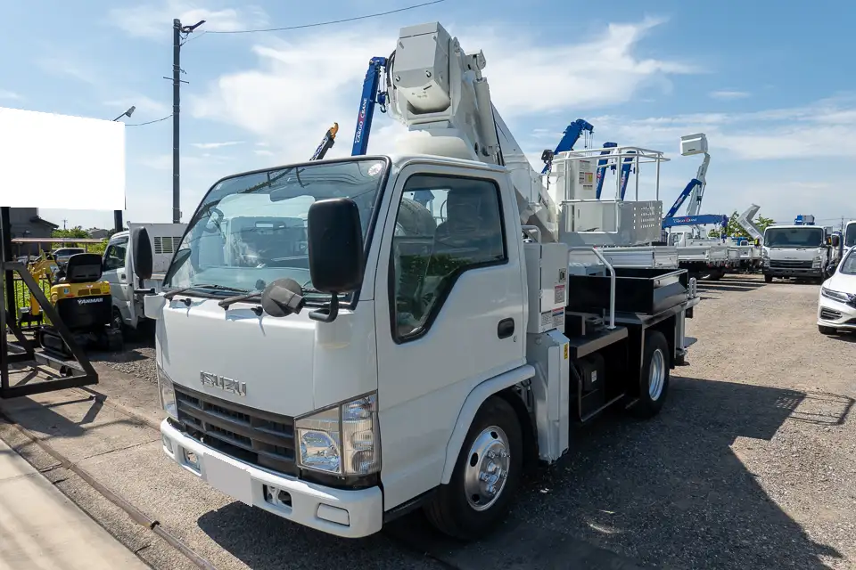 いすゞ エルフ 小型 高所・建柱車 高所作業車 BDG-NKR85N｜画像1