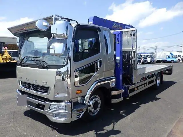 三菱 ファイター 中型/増トン 車両重機運搬 4段クレーン ラジコンの中古トラック画像1