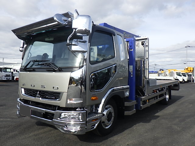 三菱 ファイター 中型/増トン 車両重機運搬 セルフローダー 2KG-FK62FZ