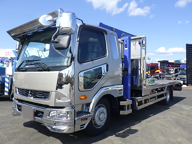 三菱 ファイター 中型/増トン 車両重機運搬 セルフローダー 2KG-FK62FZ