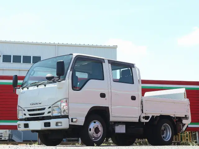 いすゞ エルフ 小型 平ボディ Wキャブ パワーゲート の中古トラック【車両No.171597】