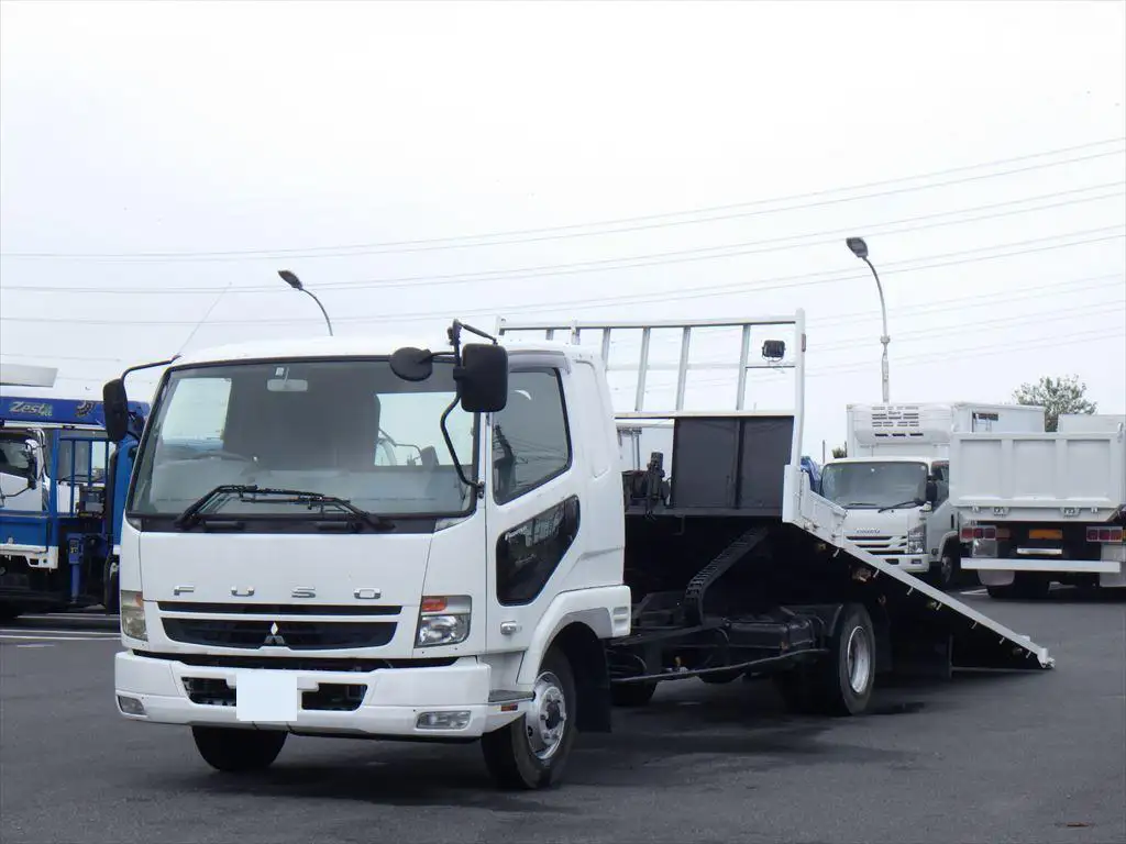 三菱 ファイター 中型/増トン 車両重機運搬 ウインチ ベッドの中古トラック画像1