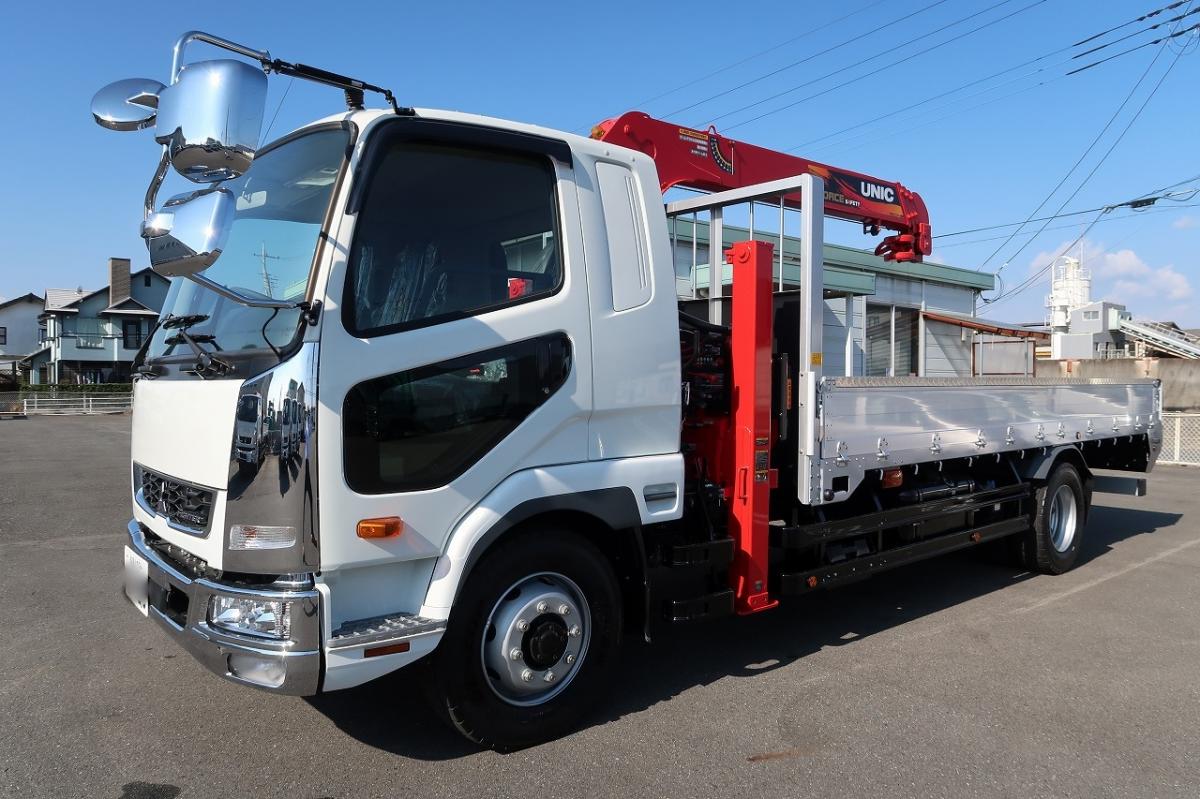 三菱 ファイター 中型/増トン 車両重機運搬 セルフローダー 2KG-FK62FZ