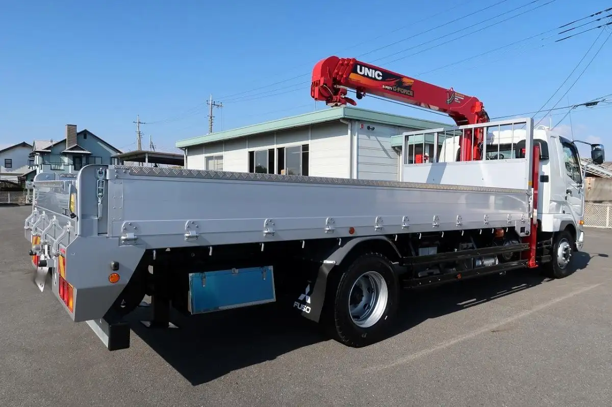 三菱 ファイター 中型/増トン 車両重機運搬 4段クレーン ラジコンの中古トラック画像4