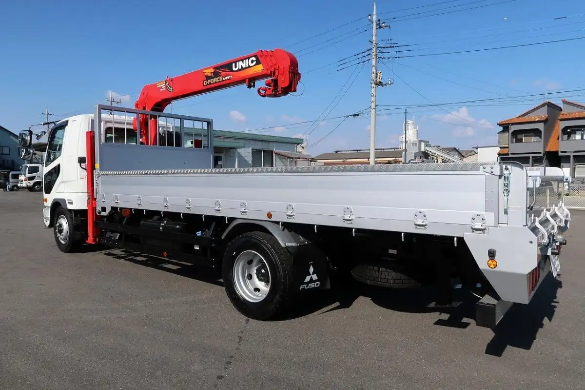 三菱 ファイター 中型/増トン 車両重機運搬 4段クレーン ラジコンの中古トラック画像6