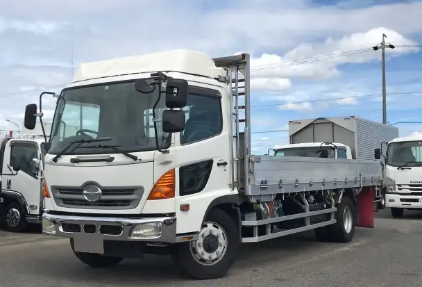 日野 レンジャー 中型/増トン 平ボディ 床鉄板 アルミブロックの中古トラック画像1