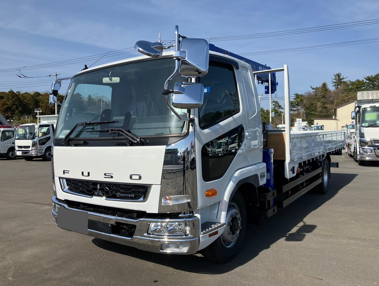 三菱 ファイター 中型/増トン クレーン付 ワイド 2KG-FK62FZ