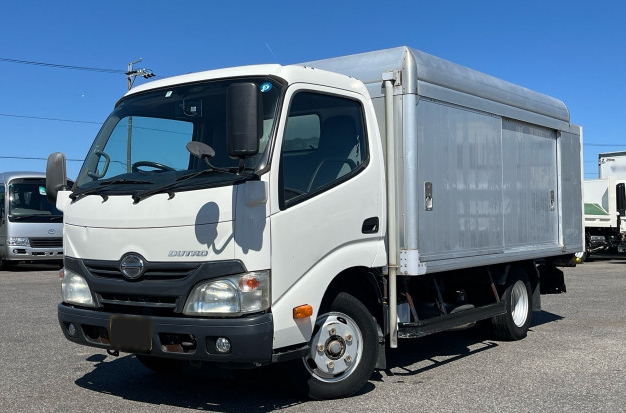 日野 デュトロ 小型 アルミバン ボトルカー サイドドア｜画像1