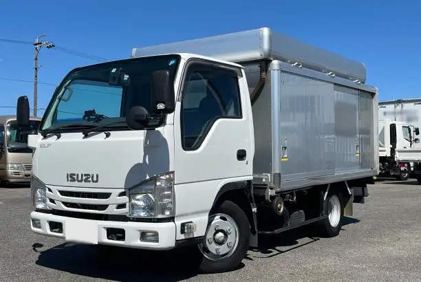 いすゞ エルフ 小型 アルミバン ボトルカー サイドドア の中古トラック【車両No.171951】
