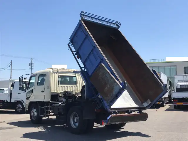 三菱 ファイター 中型/増トン ダンプ 土砂禁 ステンレス張りの中古トラック画像4
