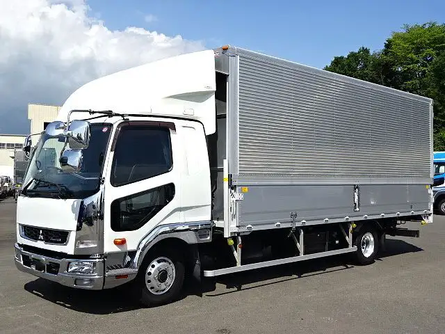 三菱 ファイター 中型/増トン ウイング エアサス ベッドの中古トラック画像1